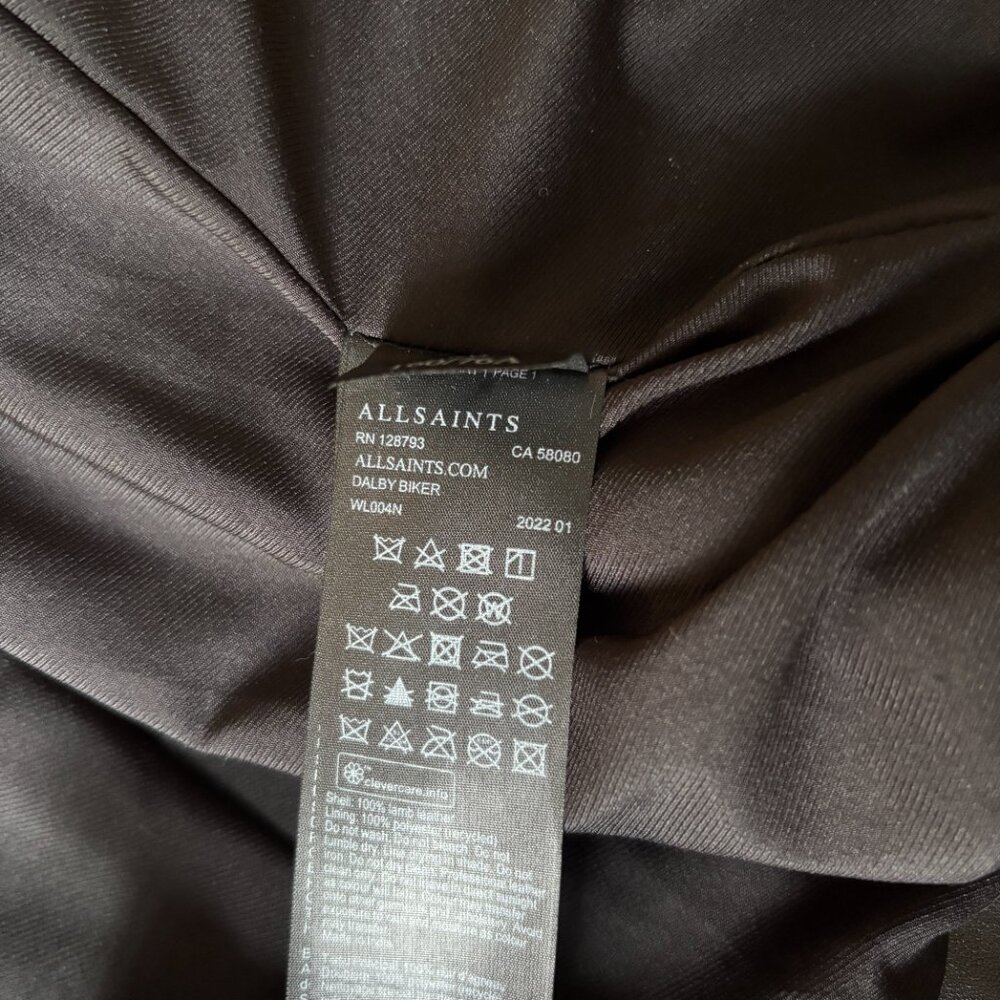 AllSaints Dalby Leather Biker Jacket - Picture 5 of 10